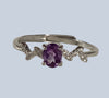 Amethyst Sterling Silver Rings (Size 7)