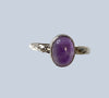 Amethyst Sterling Silver Rings (Sizes 4 & 5)