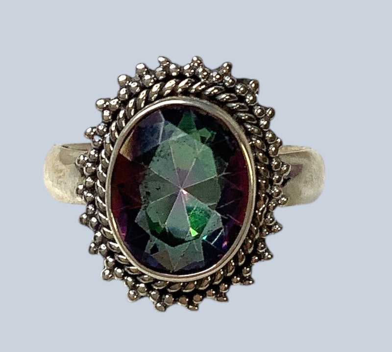 Mystic Topaz Sterling Silver Rings