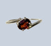 Garnet Sterling Silver Rings (Sizes 4-8)