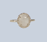 Rainbow Moonstone Sterling Silver Rings (Size 7-11)