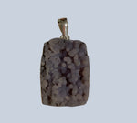 Grape Agate Sterling Silver Pendant