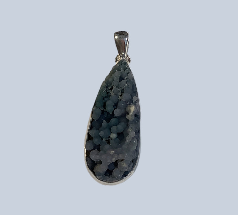 Grape Agate Sterling Silver Pendant