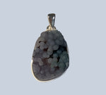 Grape Agate Sterling Silver Pendant