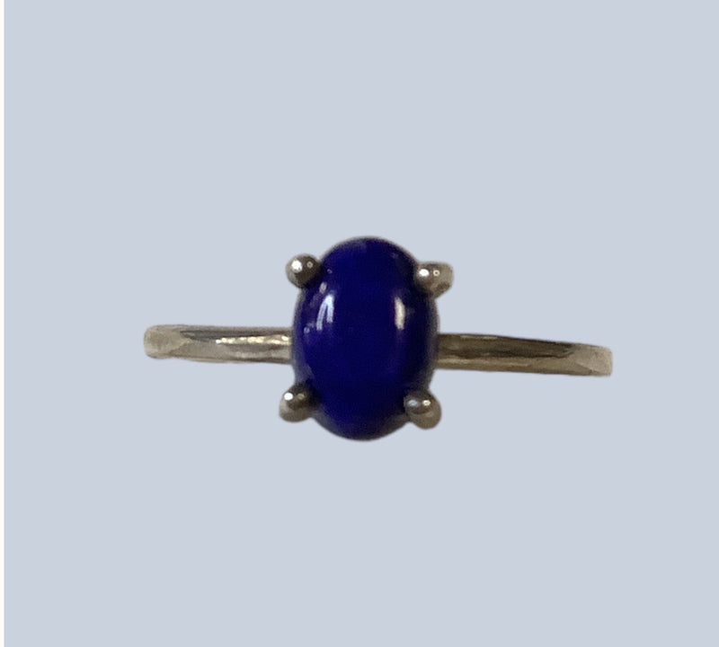 Lapis Lazuli Sterling Silver Rings ( size 4 & 5)