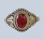 Ruby Sterling Silver Rings Sizes(4-10)