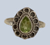 Peridot Sterling Silver Ring (Sizes 4-8)