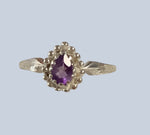 Amethyst Sterling Silver Rings (Size 8)