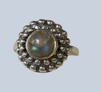 Labradorite Sterling Silver Rings (Size 8-8.5)