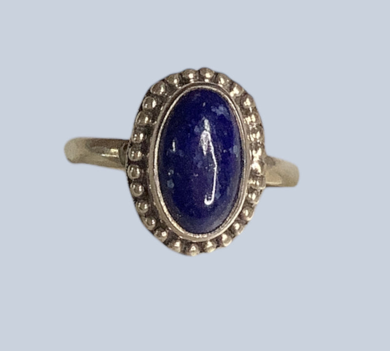 Lapis Lazuli Sterling Silver Rings ( size 4 & 5)