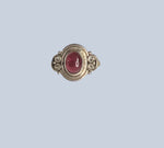 Garnet Sterling Silver Rings (Sizes 4-8)