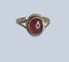 Garnet Sterling Silver Rings (Sizes 4-8)