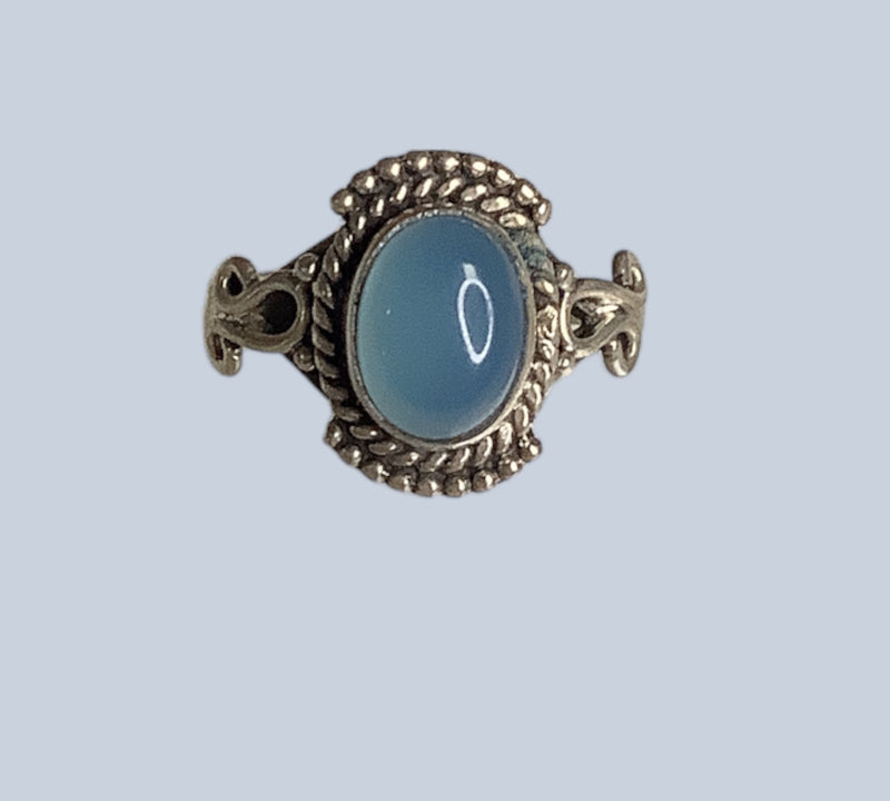 Chalcedony Sterling Silver Rings 4-10