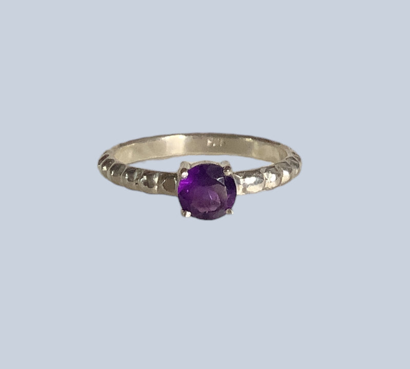 Amethyst Sterling Silver Rings (Sizes 9 & 11)