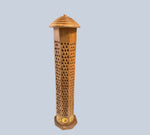 Incense Tower, Natural Wood 12 inches tall