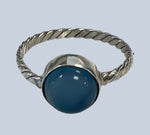 Chalcedony Sterling Silver Rings 4-10