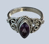 Amethyst Sterling Silver Rings (Sizes 4 & 5)