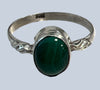 Malachite Sterling Silver Rings (Sizes 4-7)