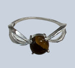 Tiger Eye Sterling Silver Rings (sizes 6 - 10)