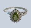 Peridot Sterling Silver Ring (Sizes 4-8)