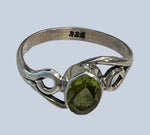 Peridot Sterling Silver Ring (Sizes 4-8)