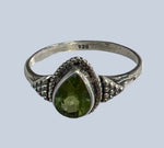 Peridot Sterling Silver Ring (Sizes 4-8)