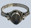 Labradorite Sterling Silver Rings (Size 7)