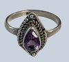 Amethyst Sterling Silver Rings (Size 7)