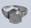 Rainbow Moonstone Sterling Silver Rings (Size 7-11)