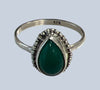 Green Aventurine Sterling Silver Rings 4-10