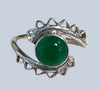 Green Aventurine Sterling Silver Rings 4-10