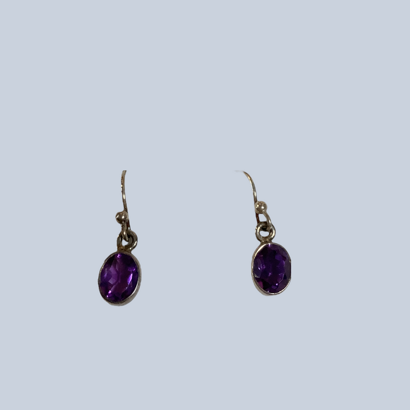 Amethyst Sterling Silver Earrings