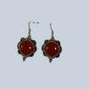 Carnelian sterling earrings