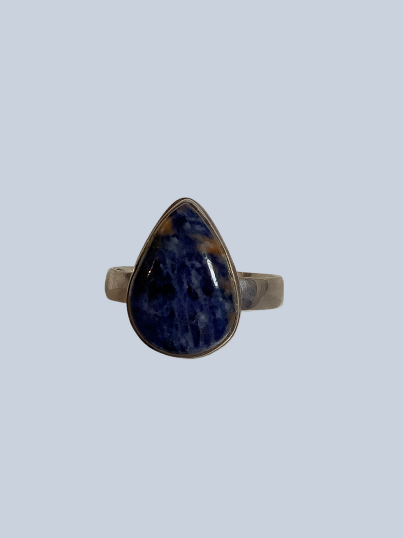 Sodalite Sterling Silver Rings (Sizes 4-10)